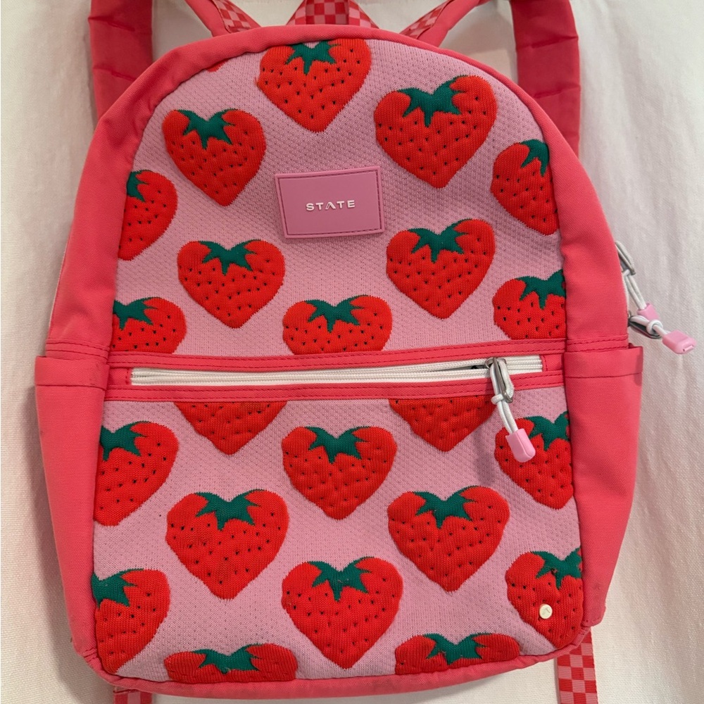 Pink Strawberry Backpack